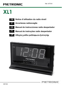 Manual Metronic 477010 Rádio relógio