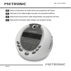 Manuale Metronic 477022 Radiosveglia