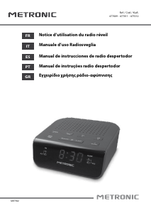 Manual de uso Metronic 477012 Radiodespertador