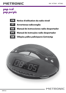 Manual Metronic 477002 Rádio relógio