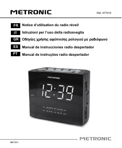 Manual Metronic 477019 Rádio relógio
