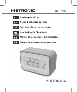 Mode d’emploi Metronic 477005 Radio-réveil