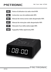Manual Metronic 477025 Rádio relógio