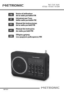 Manual de uso Metronic 477203 Radio