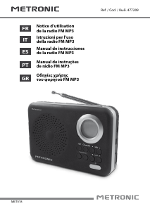 Manual de uso Metronic 477209 Radio