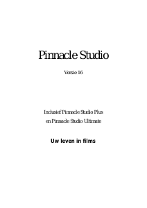 Handleiding Pinnacle Studio 16