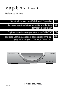 Manual Metronic 441525 Zapbox Twin 3 Digital Receiver
