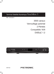 Mode d’emploi Metronic 441322-5 TouchBox 5 Récepteur numérique