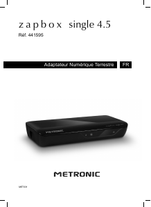Mode d’emploi Metronic 441595 Zapbox Single 4.5 Récepteur numérique