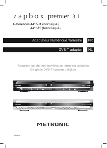 Mode d’emploi Metronic 441511 Zapbox Premier 3.1 Récepteur numérique