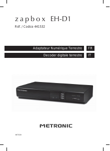 Mode d’emploi Metronic 441532 Zapbox EH-D1 Récepteur numérique