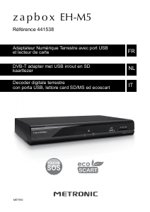 Manuale Metronic 441538 Zapbox EH-M5 Ricevitore digitale