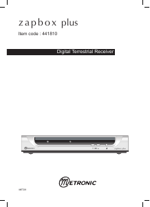 Handleiding Metronic 441810 Zapbox Plus Digitale ontvanger