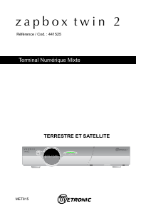 Mode d’emploi Metronic 441525 Zapbox Twin 2 Récepteur numérique