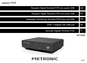 Mode d’emploi Metronic 441548 Récepteur numérique