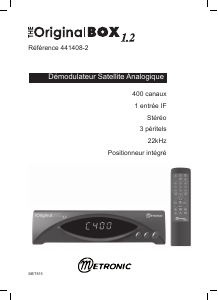 Mode d’emploi Metronic 441408-2 Original Box 1.2 Récepteur numérique