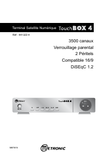 Mode d’emploi Metronic 441322-4 TouchBox 4 Récepteur numérique