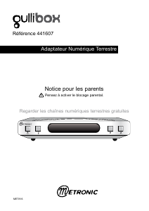 Mode d’emploi Metronic 441607 Gullibox Récepteur numérique