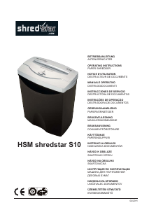 Bruksanvisning HSM Shredstar S10 Dokumentförstörare