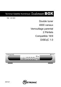 Mode d’emploi Metronic 441360 Dualstream Box Récepteur numérique