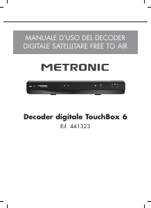 Manuale Metronic 441323 TouchBox 6 Ricevitore digitale