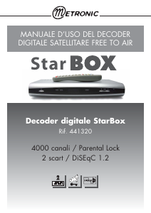 Manuale Metronic 441320 StarBox Ricevitore digitale