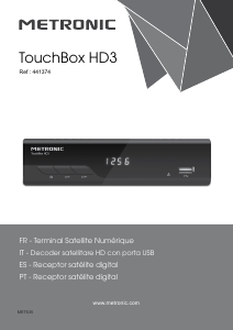 Mode d’emploi Metronic 441374 TouchBox HD3 Récepteur numérique