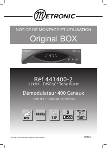Mode d’emploi Metronic 441400-2 Original Box Récepteur numérique