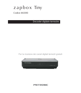 Manuale Metronic 441593 Zapbox Tiny Ricevitore digitale