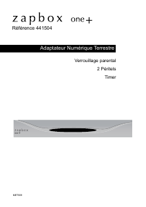 Mode d’emploi Metronic 441504 Zapbox One+ Récepteur numérique