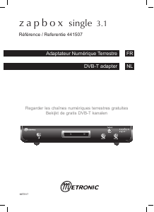 Mode d’emploi Metronic 441507 Zapbox Single 3.1 Récepteur numérique