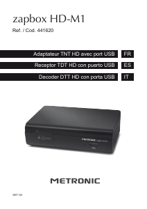 Manual de uso Metronic 441620 Zapbox HD-M1 Receptor digital