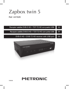 Handleiding Metronic 441626 Zapbox Twin 5 Digitale ontvanger