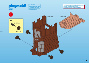 Manual de uso Playmobil set 4275 Romans Torre de asalto