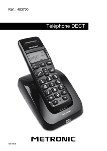 Mode d’emploi Metronic 483700 Téléphone sans fil