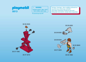 Bedienungsanleitung Playmobil set 5813 Romans Gladiator mit Löwe