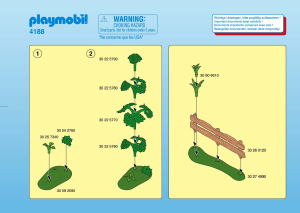 Brugsanvisning Playmobil set 4188 Riding Stables Hestefamilie med indhegning