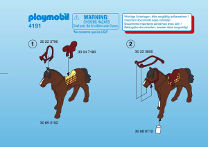 Manuale Playmobil set 4191 Riding Stables Cavallerizza