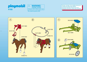 Manual de uso Playmobil set 4192 Riding Stables Carrera de caballos