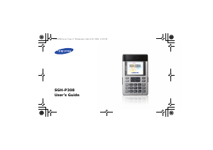 Manual Samsung SGH-P308 Mobile Phone