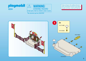 Manual Playmobil set 5224 Riding Stables Horse show