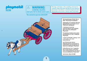 Manual de uso Playmobil set 5226 Riding Stables Carruaje con caballo