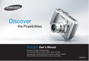 Manual Samsung Digimax S1030 Digital Camera