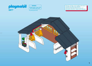 Manuale Playmobil set 5877 Riding Stables Superset cavalli