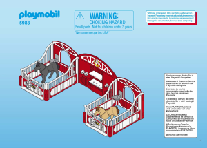 Manual Playmobil set 5983 Riding Stables Country pony stable