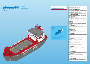 Manuale Playmobil set 4472 Harbour Nave da cargo