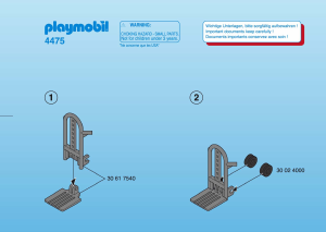 Manual de uso Playmobil set 4475 Harbour Operario con carretilla.