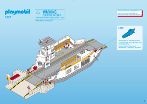 Manual Playmobil set 5127 Harbour Car ferry with passengers