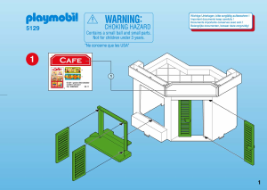 Manual Playmobil set 5129 Harbour Harbourside cafe