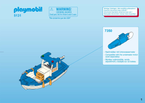 Manual de uso Playmobil set 5131 Harbour Barco de pesca